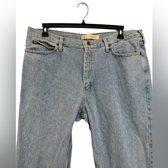Lee Relaxed Fit Straight Light Blue Jeans Size 40x30 - Picture 5 of 17